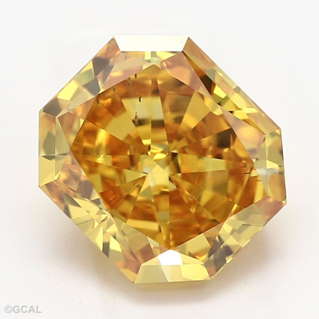 Loose Diamond - RADIANT 1.44ct Fancy Vivid Yellow SI1: Loose Diamond - RADIANT 1.44ct Fancy Vivid Yellow SI1 Source: This is a real non-mined Diamond that has been grown in a lab Shape: RADIANT Carats: 1.44 Color: Fancy Vivid Yellow Certification: GCAL Th