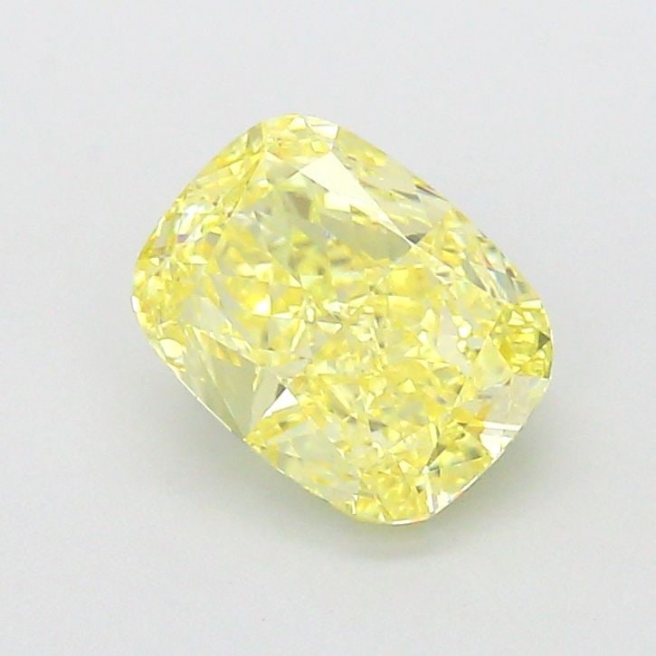 Loose Diamond - CUSHION MODIFIED 2.43ct Fancy Yellow VVS2: Loose Diamond - CUSHION MODIFIED 2.43ct Fancy Yellow VVS2 Source: This is a real non-mined Diamond that has been grown in a lab Shape: CUSHION MODIFIED Carats: 2.43 Color: Fancy Yellow Certification: 