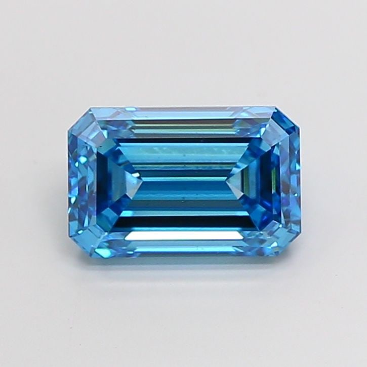 Loose Diamond - EMERALD 3.59ct Fancy Vivid Blue VS2: Loose Diamond - EMERALD 3.59ct Fancy Vivid Blue VS2 Source: This is a real non-mined Diamond that has been grown in a lab Shape: EMERALD Carats: 3.59 Color: Fancy Vivid Blue Certification: IGI Video: