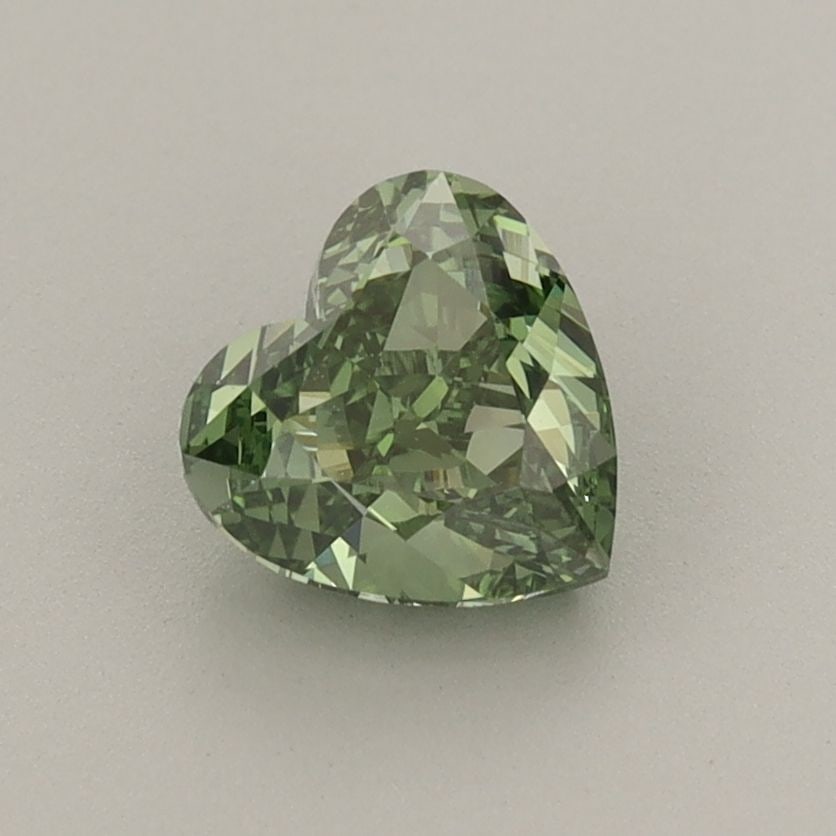 Loose Diamond - HEART 1.05ct Fancy Vivid Green VVS1: Loose Diamond - HEART 1.05ct Fancy Vivid Green VVS1 Source: This is a real non-mined Diamond that has been grown in a lab Shape: HEART Carats: 1.05 Color: Fancy Vivid Green Certification: IGI Video: