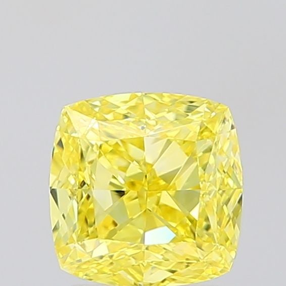 Loose Diamond - CUSHION MODIFIED 2.02ct Fancy Vivid Yellow VVS2: Loose Diamond - CUSHION MODIFIED 2.02ct Fancy Vivid Yellow VVS2 Source: This is a real non-mined Diamond that has been grown in a lab Shape: CUSHION MODIFIED Carats: 2.02 Color: Fancy Vivid Yellow Cer