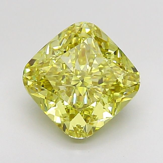 Loose Diamond - CUSHION MODIFIED 3.01ct Fancy Intense Yellow VS1: Loose Diamond - CUSHION MODIFIED 3.01ct Fancy Intense Yellow VS1 Source: This is a real non-mined Diamond that has been grown in a lab Shape: CUSHION MODIFIED Carats: 3.01 Color: Fancy Intense Yellow 