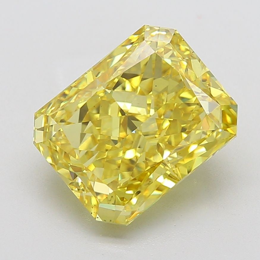 Loose Diamond - RADIANT 8.79ct Fancy Vivid Yellow VS2: Loose Diamond - RADIANT 8.79ct Fancy Vivid Yellow VS2 Source: This is a real non-mined Diamond that has been grown in a lab Shape: RADIANT Carats: 8.79 Color: Fancy Vivid Yellow Certification: IGI Vid