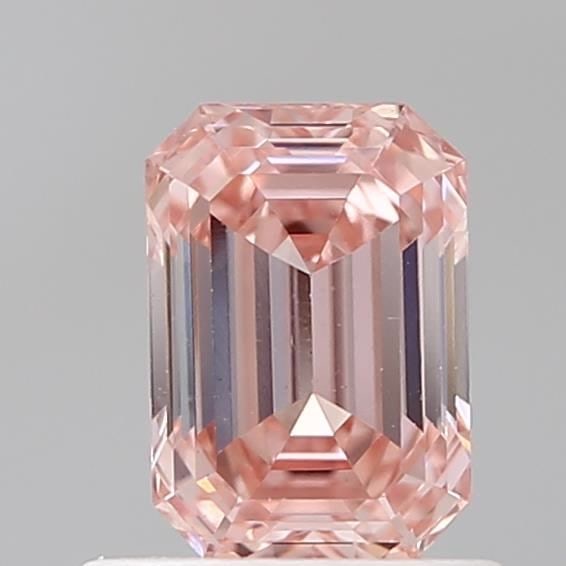 Loose Diamond - EMERALD 0.87ct Fancy Intense Pink VS1: Loose Diamond - EMERALD 0.87ct Fancy Intense Pink VS1 Source: This is a real non-mined Diamond that has been grown in a lab Shape: EMERALD Carats: 0.87 Color: Fancy Intense Pink Certification: IGI Vid
