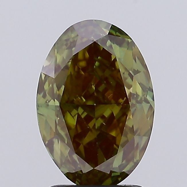 Loose Diamond - OVAL 2.5ct Fancy Intense Green VS1: Loose Diamond - OVAL 2.5ct Fancy Intense Green VS1 Source: This is a real non-mined Diamond that has been grown in a lab Shape: OVAL Carats: 2.5 Color: Fancy Intense Green Certification: IGI Video: