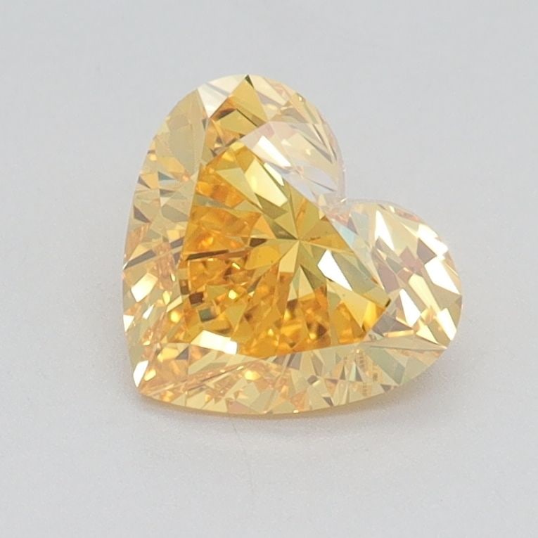Loose Diamond - HEART 1.01ct Fancy Vivid Yellow VS1: Loose Diamond - HEART 1.01ct Fancy Vivid Yellow VS1 Source: This is a real non-mined Diamond that has been grown in a lab Shape: HEART Carats: 1.01 Color: Fancy Vivid Yellow Certification: IGI Video: