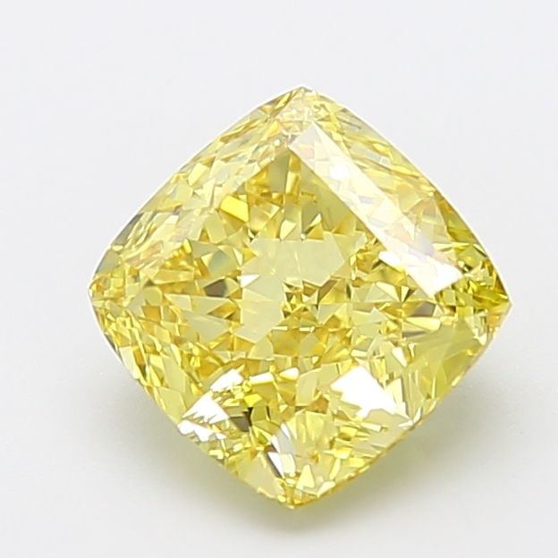 Loose Diamond - CUSHION MODIFIED 3.15ct Fancy Intense Yellow VS2: Loose Diamond - CUSHION MODIFIED 3.15ct Fancy Intense Yellow VS2 Source: This is a real non-mined Diamond that has been grown in a lab Shape: CUSHION MODIFIED Carats: 3.15 Color: Fancy Intense Yellow 