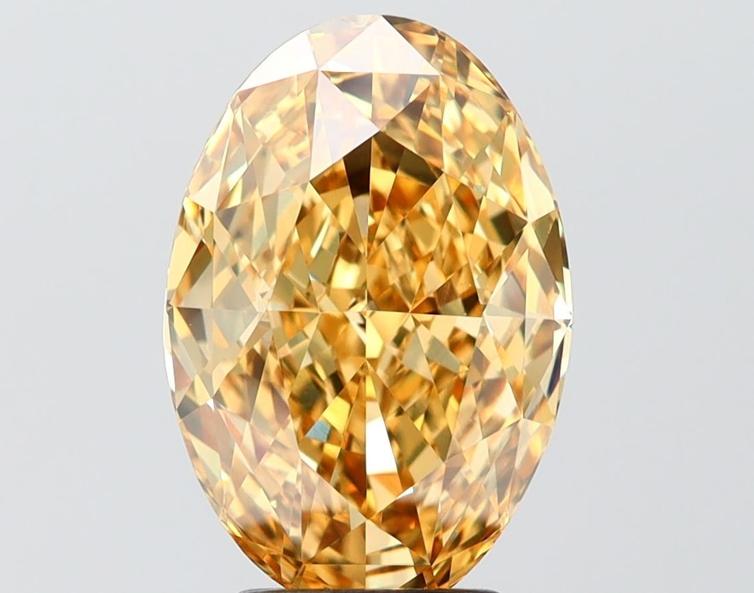 Loose Diamond - OVAL 4.63ct Fancy Vivid Yellow VVS2: Loose Diamond - OVAL 4.63ct Fancy Vivid Yellow VVS2 Source: This is a real non-mined Diamond that has been grown in a lab Shape: OVAL Carats: 4.63 Color: Fancy Vivid Yellow Certification: IGI Video:
