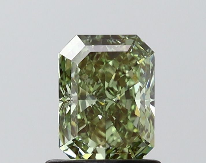 Loose Diamond - RADIANT 1.09ct Fancy Vivid Green VS1: Loose Diamond - RADIANT 1.09ct Fancy Vivid Green VS1 Source: This is a real non-mined Diamond that has been grown in a lab Shape: RADIANT Carats: 1.09 Color: Fancy Vivid Green Certification: IGI Video