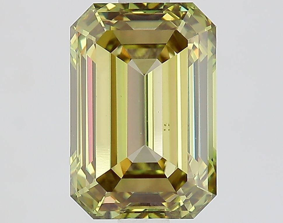Loose Diamond - EMERALD 2.56ct Fancy Vivid Green VS1: Loose Diamond - EMERALD 2.56ct Fancy Vivid Green VS1 Source: This is a real non-mined Diamond that has been grown in a lab Shape: EMERALD Carats: 2.56 Color: Fancy Vivid Green Certification: IGI Video