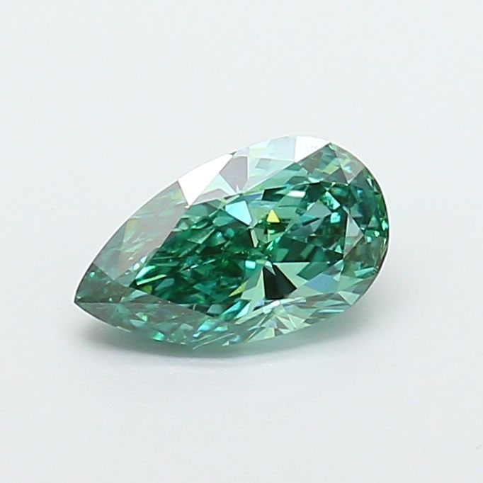 Loose Diamond - PEAR 1.19ct Fancy Vivid Blueish Green VVS2: Loose Diamond - PEAR 1.19ct Fancy Vivid Blueish Green VVS2 Source: This is a real non-mined Diamond that has been grown in a lab Shape: PEAR Carats: 1.19 Color: Fancy Vivid Blueish Green Certification