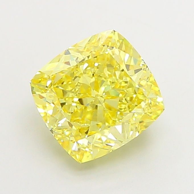 Loose Diamond - CUSHION MODIFIED 3.03ct Fancy Intense Yellow VS1: Loose Diamond - CUSHION MODIFIED 3.03ct Fancy Intense Yellow VS1 Source: This is a real non-mined Diamond that has been grown in a lab Shape: CUSHION MODIFIED Carats: 3.03 Color: Fancy Intense Yellow 