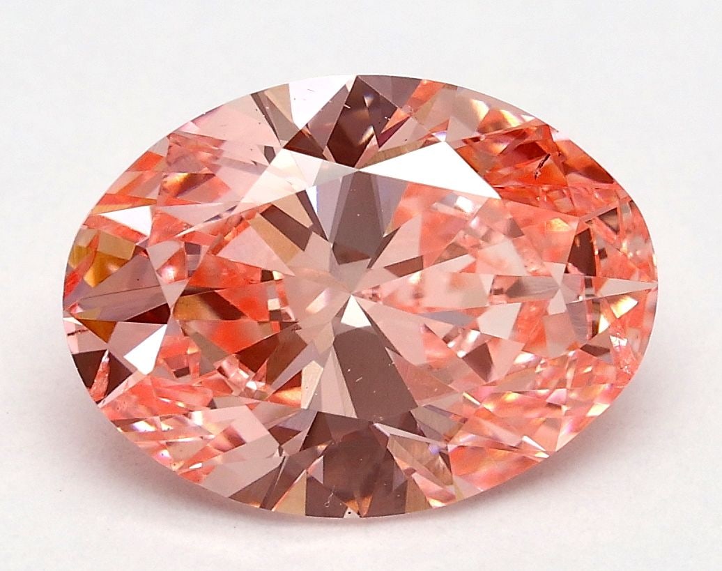 Loose Diamond - OVAL 2.38ct Fancy Vivid Pink SI2: Loose Diamond - OVAL 2.38ct Fancy Vivid Pink SI2 Source: This is a real non-mined Diamond that has been grown in a lab Shape: OVAL Carats: 2.38 Color: Fancy Vivid Pink Certification: IGI Video: