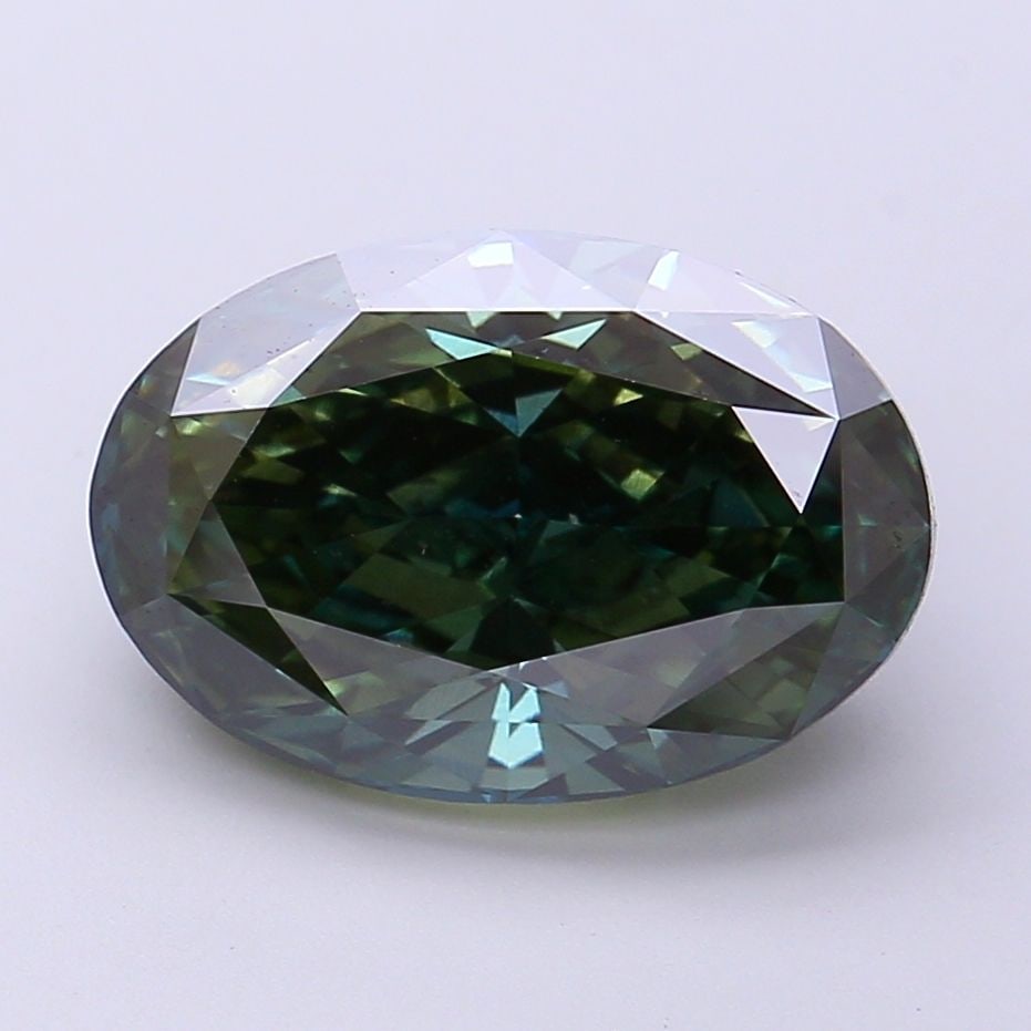 Loose Diamond - OVAL 5.07ct Fancy Vivid Green VS2: Loose Diamond - OVAL 5.07ct Fancy Vivid Green VS2 Source: This is a real non-mined Diamond that has been grown in a lab Shape: OVAL Carats: 5.07 Color: Fancy Vivid Green Certification: NONE Video: