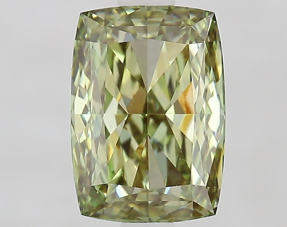 Loose Diamond - CUSHION MODIFIED 1.9ct Fancy Intense Green VVS2: Loose Diamond - CUSHION MODIFIED 1.9ct Fancy Intense Green VVS2 Source: This is a real non-mined Diamond that has been grown in a lab Shape: CUSHION MODIFIED Carats: 1.9 Color: Fancy Intense Green Cer