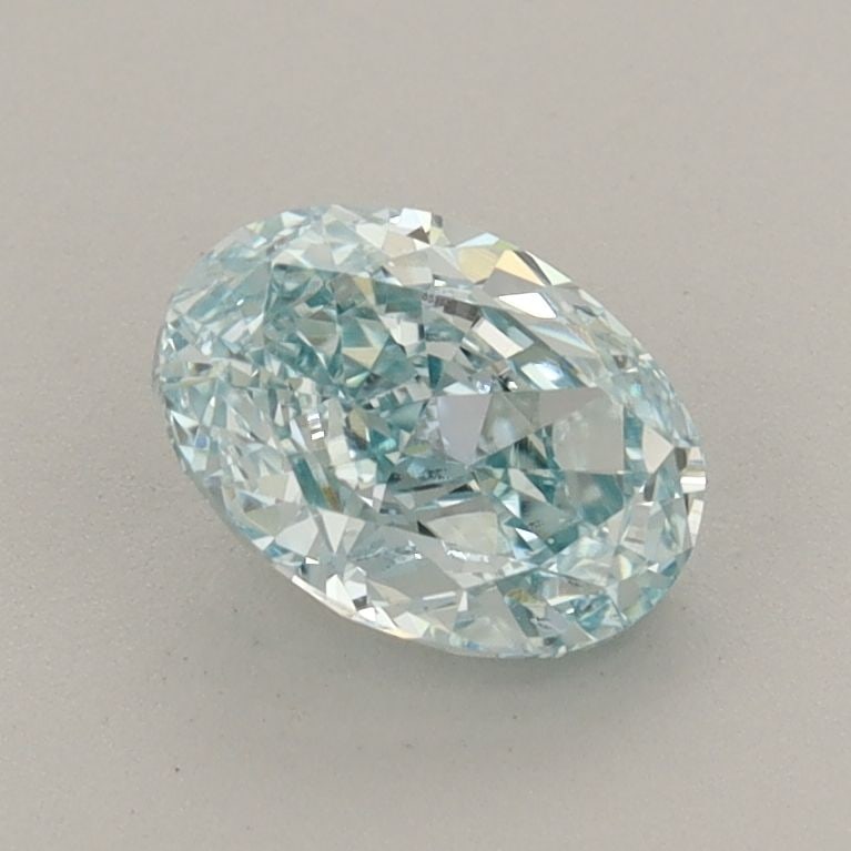 Loose Diamond - OVAL 1.07ct Fancy Vivid Greenish Blue VS1: Loose Diamond - OVAL 1.07ct Fancy Vivid Greenish Blue VS1 Source: This is a real non-mined Diamond that has been grown in a lab Shape: OVAL Carats: 1.07 Color: Fancy Vivid Greenish Blue Certification: