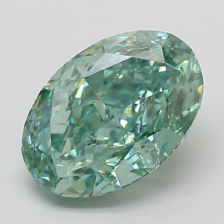 Loose Diamond - OVAL 2.04ct Fancy Vivid Green VVS2: Loose Diamond - OVAL 2.04ct Fancy Vivid Green VVS2 Source: This is a real non-mined Diamond that has been grown in a lab Shape: OVAL Carats: 2.04 Color: Fancy Vivid Green Certification: IGI The Diamon