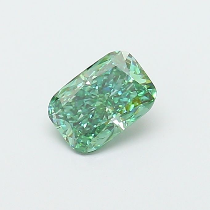 Loose Diamond - CUSHION MODIFIED 1.02ct Fancy Vivid Green VVS2: Loose Diamond - CUSHION MODIFIED 1.02ct Fancy Vivid Green VVS2 Source: This is a real non-mined Diamond that has been grown in a lab Shape: CUSHION MODIFIED Carats: 1.02 Color: Fancy Vivid Green Certi
