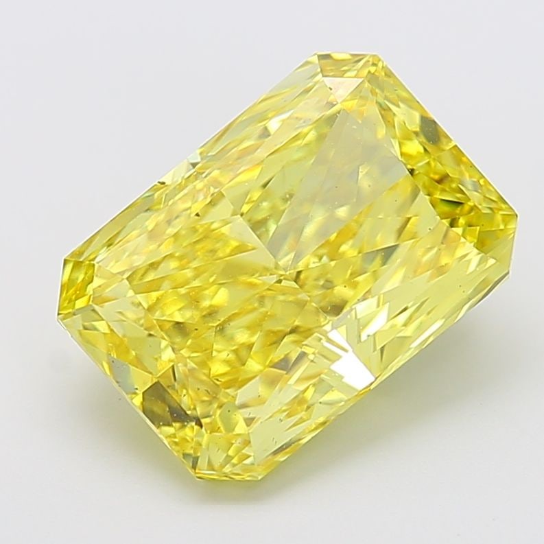 Loose Diamond - RADIANT 6.99ct Fancy Vivid Yellow VS2: Loose Diamond - RADIANT 6.99ct Fancy Vivid Yellow VS2 Source: This is a real non-mined Diamond that has been grown in a lab Shape: RADIANT Carats: 6.99 Color: Fancy Vivid Yellow Certification: IGI Vid