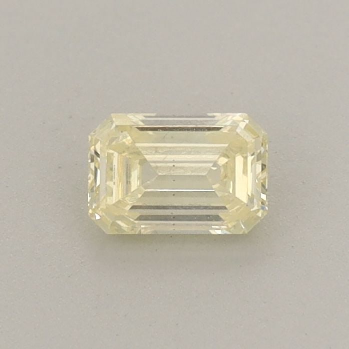 Loose Diamond - EMERALD 0.34ct Fancy Light Yellow VS2: Loose Diamond - EMERALD 0.34ct Fancy Light Yellow VS2 Source: This is a real non-mined Diamond that has been grown in a lab Shape: EMERALD Carats: 0.34 Color: Fancy Light Yellow Certification: IGI Vid