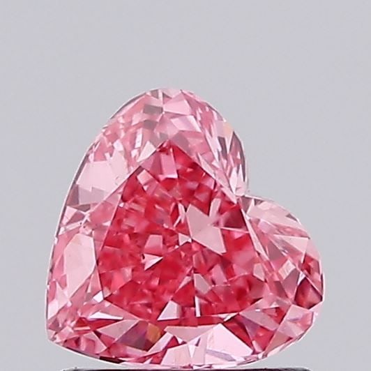 Loose Diamond - HEART 0.89ct Fancy Vivid Pink VS1: Loose Diamond - HEART 0.89ct Fancy Vivid Pink VS1 Source: This is a real non-mined Diamond that has been grown in a lab Shape: HEART Carats: 0.89 Color: Fancy Vivid Pink Certification: IGI Video: