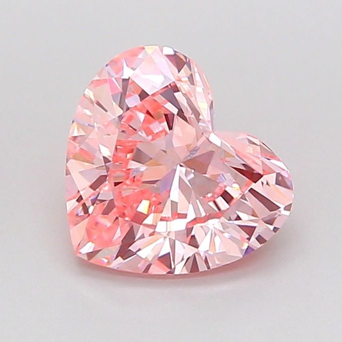Loose Diamond - HEART 1.5ct Fancy Vivid Pink VS1: Loose Diamond - HEART 1.5ct Fancy Vivid Pink VS1 Source: This is a real non-mined Diamond that has been grown in a lab Shape: HEART Carats: 1.5 Color: Fancy Vivid Pink Certification: IGI Video: