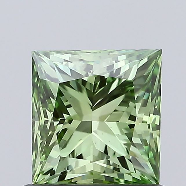 Loose Diamond - PRINCESS 0.99ct Fancy Vivid Green VS1: Loose Diamond - PRINCESS 0.99ct Fancy Vivid Green VS1 Source: This is a real non-mined Diamond that has been grown in a lab Shape: PRINCESS Carats: 0.99 Color: Fancy Vivid Green Certification: IGI The