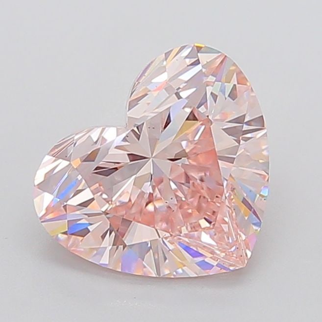 Loose Diamond - HEART 4.11ct Fancy Light Pink VS2: Loose Diamond - HEART 4.11ct Fancy Light Pink VS2 Source: This is a real non-mined Diamond that has been grown in a lab Shape: HEART Carats: 4.11 Color: Fancy Light Pink Certification: IGI The Diamond