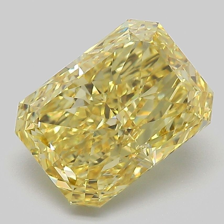 Loose Diamond - RADIANT 3.11ct Fancy Vivid Yellow VS1: Loose Diamond - RADIANT 3.11ct Fancy Vivid Yellow VS1 Source: This is a real non-mined Diamond that has been grown in a lab Shape: RADIANT Carats: 3.11 Color: Fancy Vivid Yellow Certification: IGI Vid