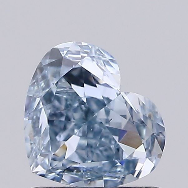 Loose Diamond - HEART 1.0ct Fancy Intense Blue VS2: Loose Diamond - HEART 1.0ct Fancy Intense Blue VS2 Source: This is a real non-mined Diamond that has been grown in a lab Shape: HEART Carats: 1.0 Color: Fancy Intense Blue Certification: IGI Video: