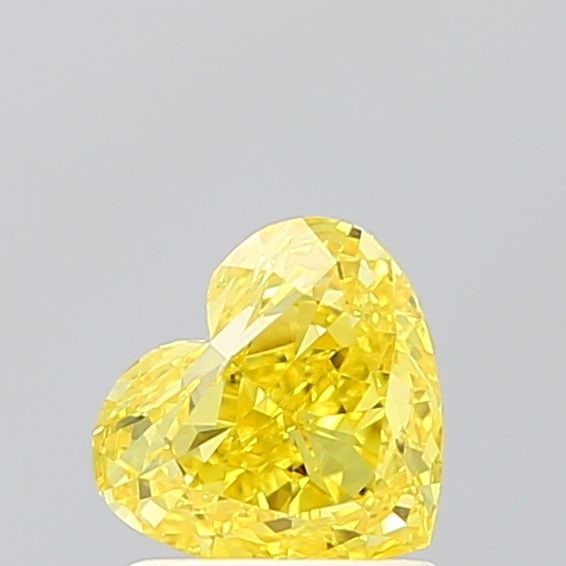 Loose Diamond - HEART 1.02ct Fancy Vivid Yellow VVS2: Loose Diamond - HEART 1.02ct Fancy Vivid Yellow VVS2 Source: This is a real non-mined Diamond that has been grown in a lab Shape: HEART Carats: 1.02 Color: Fancy Vivid Yellow Certification: IGI Video: