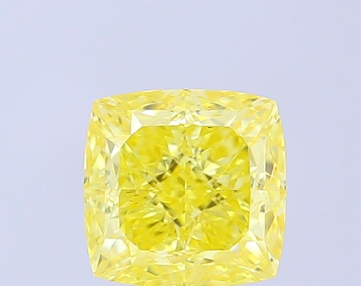 Loose Diamond - CUSHION MODIFIED 2.03ct Fancy Intense Yellow VS1: Loose Diamond - CUSHION MODIFIED 2.03ct Fancy Intense Yellow VS1 Source: This is a real non-mined Diamond that has been grown in a lab Shape: CUSHION MODIFIED Carats: 2.03 Color: Fancy Intense Yellow 