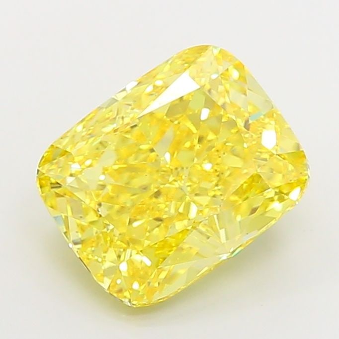Loose Diamond - CUSHION MODIFIED 8.75ct Fancy Vivid Yellow VS1: Loose Diamond - CUSHION MODIFIED 8.75ct Fancy Vivid Yellow VS1 Source: This is a real non-mined Diamond that has been grown in a lab Shape: CUSHION MODIFIED Carats: 8.75 Color: Fancy Vivid Yellow Cert