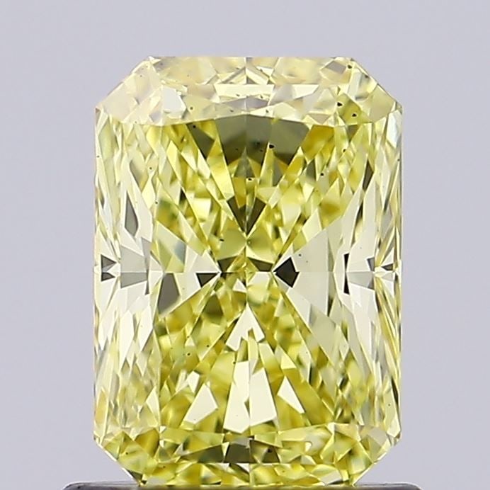 Loose Diamond - RADIANT 1.02ct Fancy Vivid Yellow SI1: Loose Diamond - RADIANT 1.02ct Fancy Vivid Yellow SI1 Source: This is a real non-mined Diamond that has been grown in a lab Shape: RADIANT Carats: 1.02 Color: Fancy Vivid Yellow Certification: IGI Vid