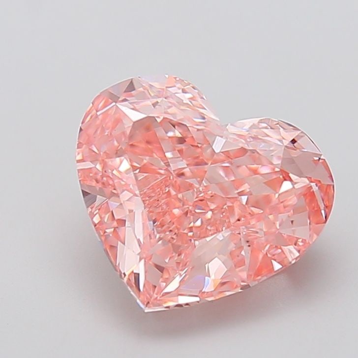 Loose Diamond - HEART 5.02ct Fancy Vivid Pink VS1: Loose Diamond - HEART 5.02ct Fancy Vivid Pink VS1 Source: This is a real non-mined Diamond that has been grown in a lab Shape: HEART Carats: 5.02 Color: Fancy Vivid Pink Certification: IGI Video: