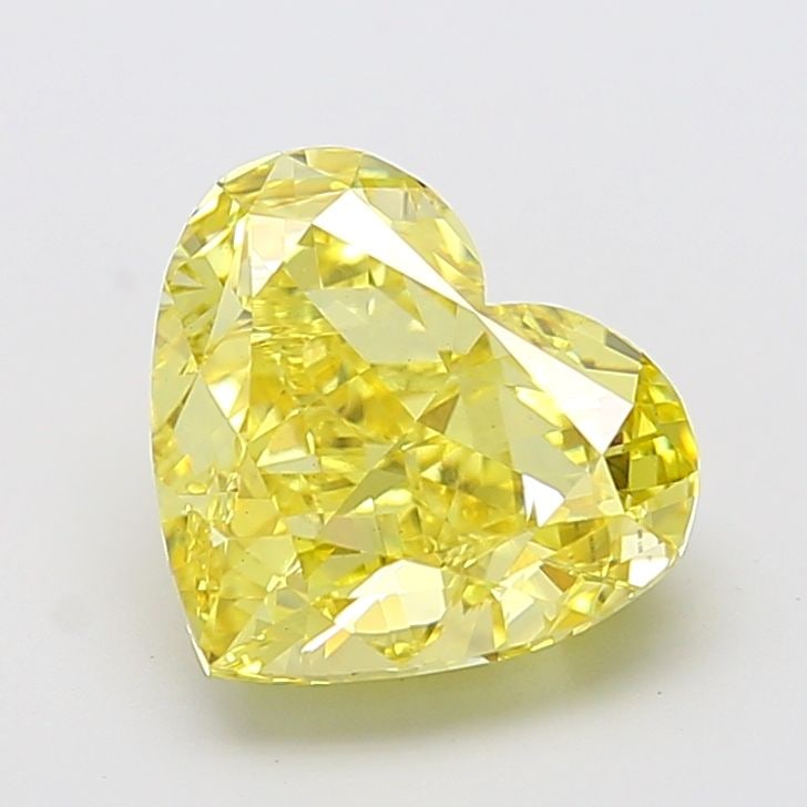 Loose Diamond - HEART 5.06ct Fancy Intense Yellow VVS2: Loose Diamond - HEART 5.06ct Fancy Intense Yellow VVS2 Source: This is a real non-mined Diamond that has been grown in a lab Shape: HEART Carats: 5.06 Color: Fancy Intense Yellow Certification: IGI Vi