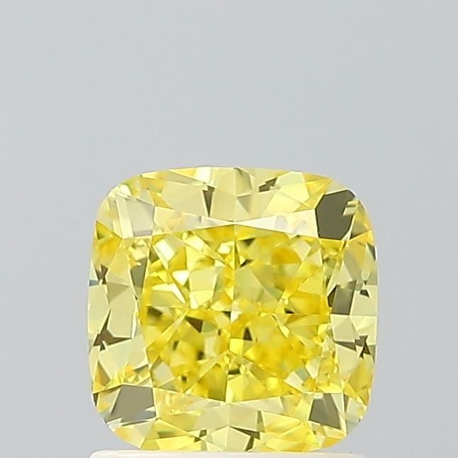 Loose Diamond - CUSHION MODIFIED 1.57ct Fancy Vivid Yellow VVS2: Loose Diamond - CUSHION MODIFIED 1.57ct Fancy Vivid Yellow VVS2 Source: This is a real non-mined Diamond that has been grown in a lab Shape: CUSHION MODIFIED Carats: 1.57 Color: Fancy Vivid Yellow Cer