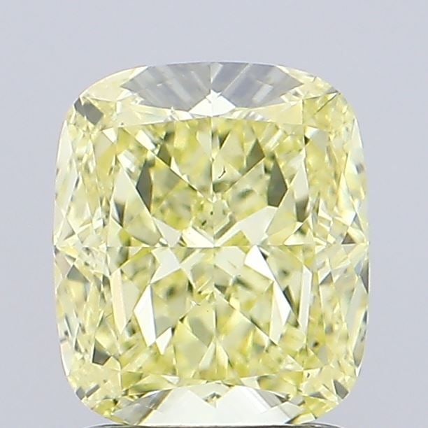 Loose Diamond - CUSHION MODIFIED 1.5ct Fancy Yellow VS2: Loose Diamond - CUSHION MODIFIED 1.5ct Fancy Yellow VS2 Source: This is a real non-mined Diamond that has been grown in a lab Shape: CUSHION MODIFIED Carats: 1.5 Color: Fancy Yellow Certification: IGI
