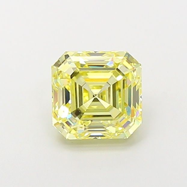 Loose Diamond - ASSCHER 1.61ct Fancy Yellow VS1: Loose Diamond - ASSCHER 1.61ct Fancy Yellow VS1 Source: This is a real non-mined Diamond that has been grown in a lab Shape: ASSCHER Carats: 1.61 Color: Fancy Yellow Certification: IGI Video: