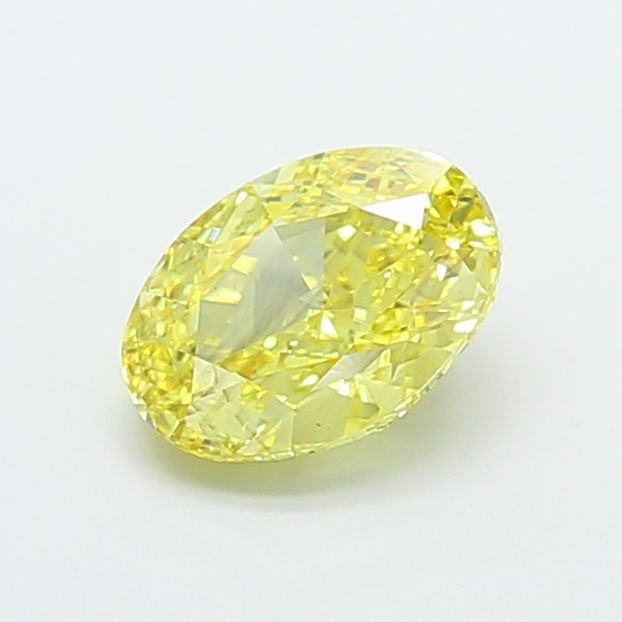 Loose Diamond - OVAL 2.5ct Fancy Vivid Yellow VS2: Loose Diamond - OVAL 2.5ct Fancy Vivid Yellow VS2 Source: This is a real non-mined Diamond that has been grown in a lab Shape: OVAL Carats: 2.5 Color: Fancy Vivid Yellow Certification: IGI Video: