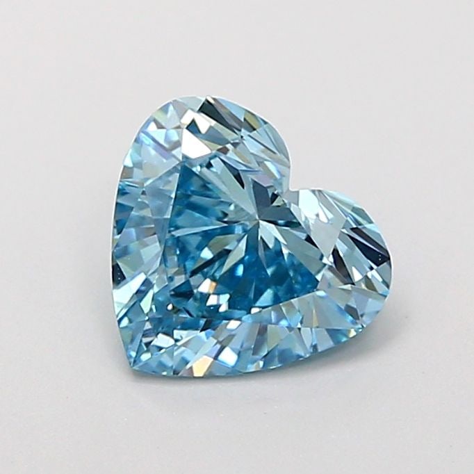 Loose Diamond - HEART 1.08ct Fancy Vivid Blue VS1: Loose Diamond - HEART 1.08ct Fancy Vivid Blue VS1 Source: This is a real non-mined Diamond that has been grown in a lab Shape: HEART Carats: 1.08 Color: Fancy Vivid Blue Certification: IGI Video: