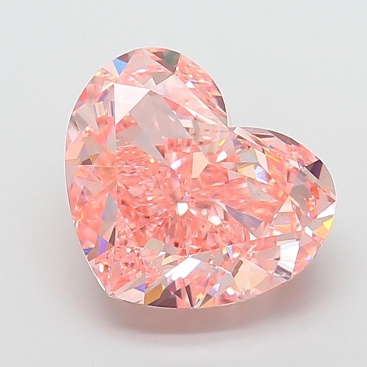 Loose Diamond - HEART 8.02ct Fancy Vivid Pink VS1: Loose Diamond - HEART 8.02ct Fancy Vivid Pink VS1 Source: This is a real non-mined Diamond that has been grown in a lab Shape: HEART Carats: 8.02 Color: Fancy Vivid Pink Certification: IGI Video: