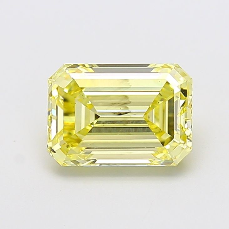 Loose Diamond - EMERALD 3.0ct Fancy Yellow VS2: Loose Diamond - EMERALD 3.0ct Fancy Yellow VS2 Source: This is a real non-mined Diamond that has been grown in a lab Shape: EMERALD Carats: 3.0 Color: Fancy Yellow Certification: IGI Video: