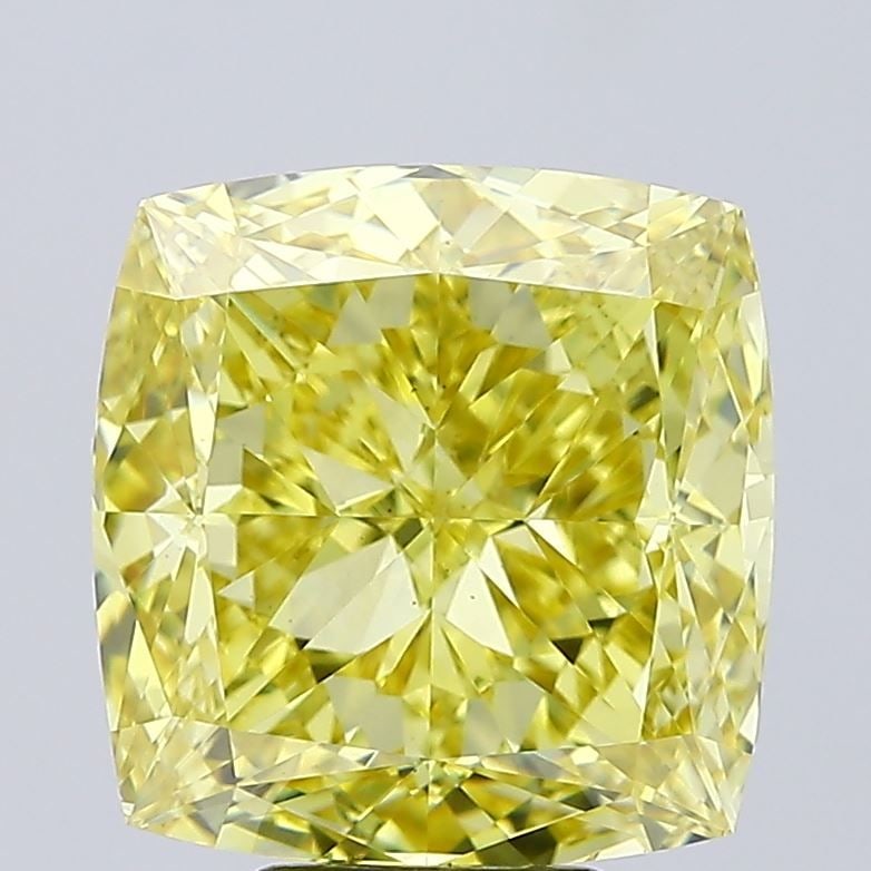 Loose Diamond - CUSHION MODIFIED 7.95ct Fancy Vivid Yellow VS1: Loose Diamond - CUSHION MODIFIED 7.95ct Fancy Vivid Yellow VS1 Source: This is a real non-mined Diamond that has been grown in a lab Shape: CUSHION MODIFIED Carats: 7.95 Color: Fancy Vivid Yellow Cert