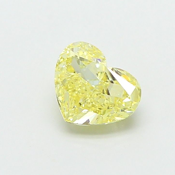 Loose Diamond - HEART 1.0ct Fancy Yellow VS2: Loose Diamond - HEART 1.0ct Fancy Yellow VS2 Source: This is a real non-mined Diamond that has been grown in a lab Shape: HEART Carats: 1.0 Color: Fancy Yellow Certification: IGI Video: