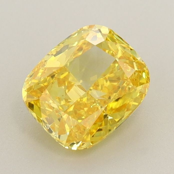 Loose Diamond - CUSHION BRILLIANT 1.06ct Fancy Vivid Yellow VVS2: Loose Diamond - CUSHION BRILLIANT 1.06ct Fancy Vivid Yellow VVS2 Source: This is a real non-mined Diamond that has been grown in a lab Shape: CUSHION BRILLIANT Carats: 1.06 Color: Fancy Vivid Yellow C