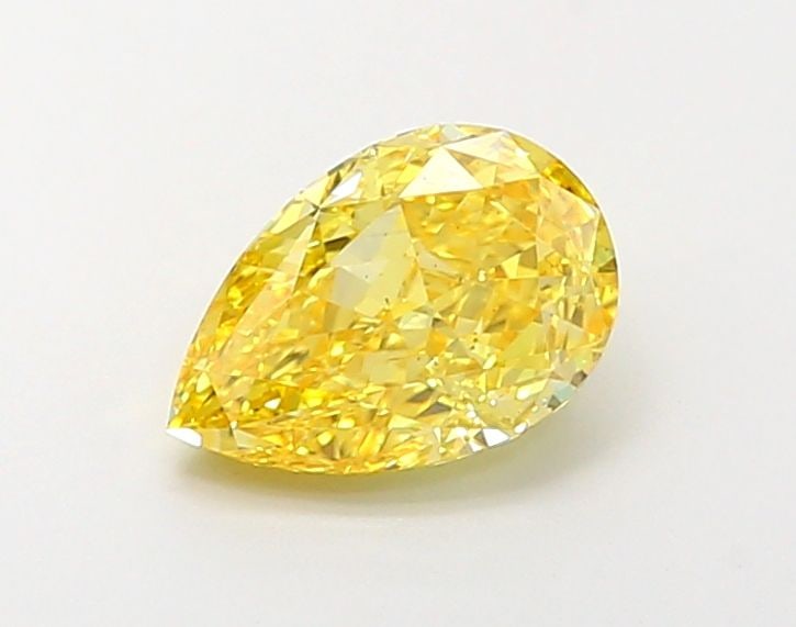Loose Diamond - PEAR 1.51ct Fancy Vivid Yellow SI1: Loose Diamond - PEAR 1.51ct Fancy Vivid Yellow SI1 Source: This is a real non-mined Diamond that has been grown in a lab Shape: PEAR Carats: 1.51 Color: Fancy Vivid Yellow Certification: IGI Video:
