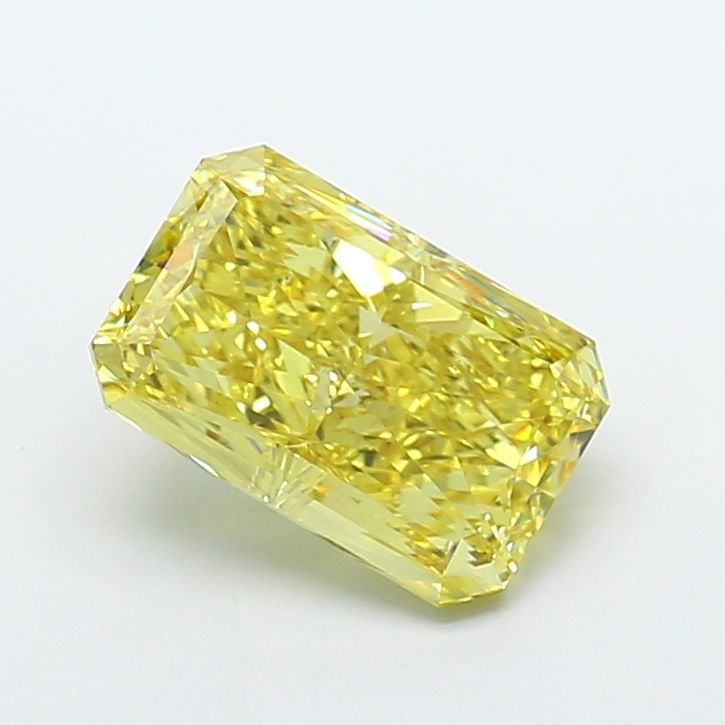 Loose Diamond - RADIANT 5.02ct Fancy Vivid Yellow VS2: Loose Diamond - RADIANT 5.02ct Fancy Vivid Yellow VS2 Source: This is a real non-mined Diamond that has been grown in a lab Shape: RADIANT Carats: 5.02 Color: Fancy Vivid Yellow Certification: IGI Vid