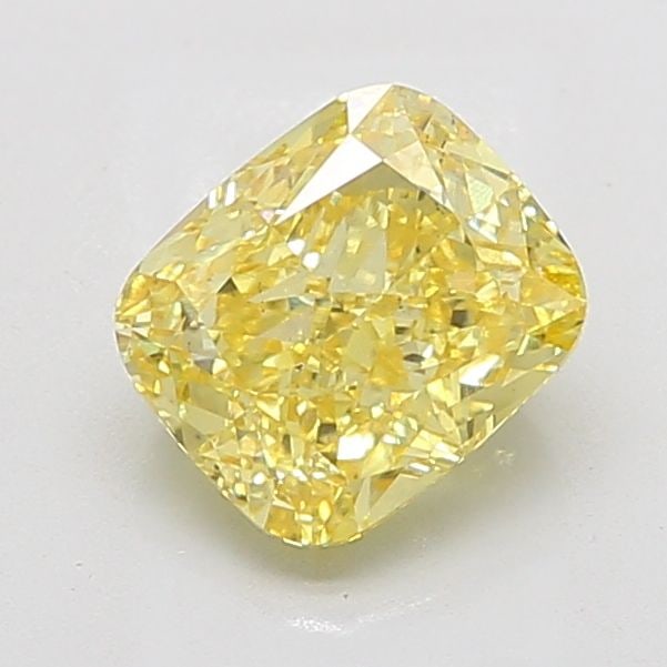 Loose Diamond - CUSHION MODIFIED 3.08ct Fancy Vivid Yellow VS2: Loose Diamond - CUSHION MODIFIED 3.08ct Fancy Vivid Yellow VS2 Source: This is a real non-mined Diamond that has been grown in a lab Shape: CUSHION MODIFIED Carats: 3.08 Color: Fancy Vivid Yellow Cert