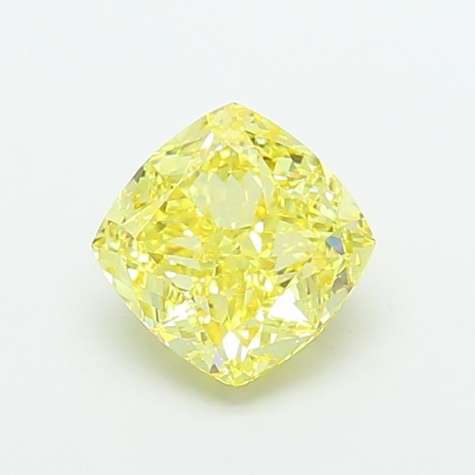 Loose Diamond - CUSHION MODIFIED 3.25ct Fancy Intense Yellow VVS2 (1 of 1)